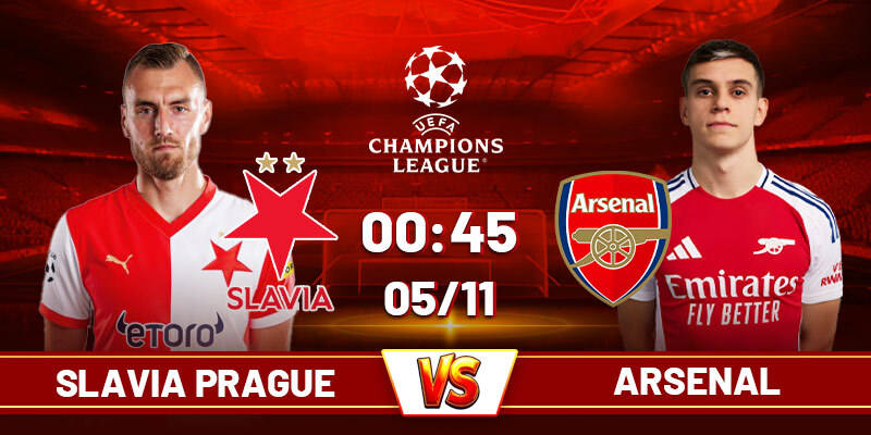 Soi kèo Slavia Prague vs Arsenal, 0h45 ngày 5/11 - Champions League